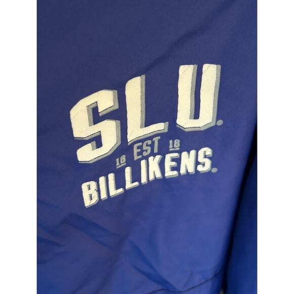 St. Louis Billikens NCAA 1/2 Zip Champion Pullover Windbreaker Hooded Size Small - Picture 7 of 7